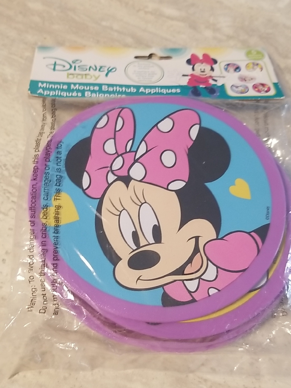 Disney Baby  Minnie Mouse  Bathtub Appliques